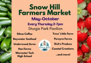 Farmer's Market Sturgis Park Pavillion, Snow Hill, Maryland